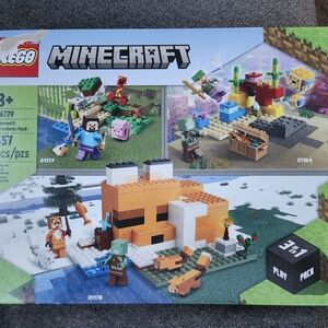 LEGO Minecraft Creative Building Set - Orange, White, Green